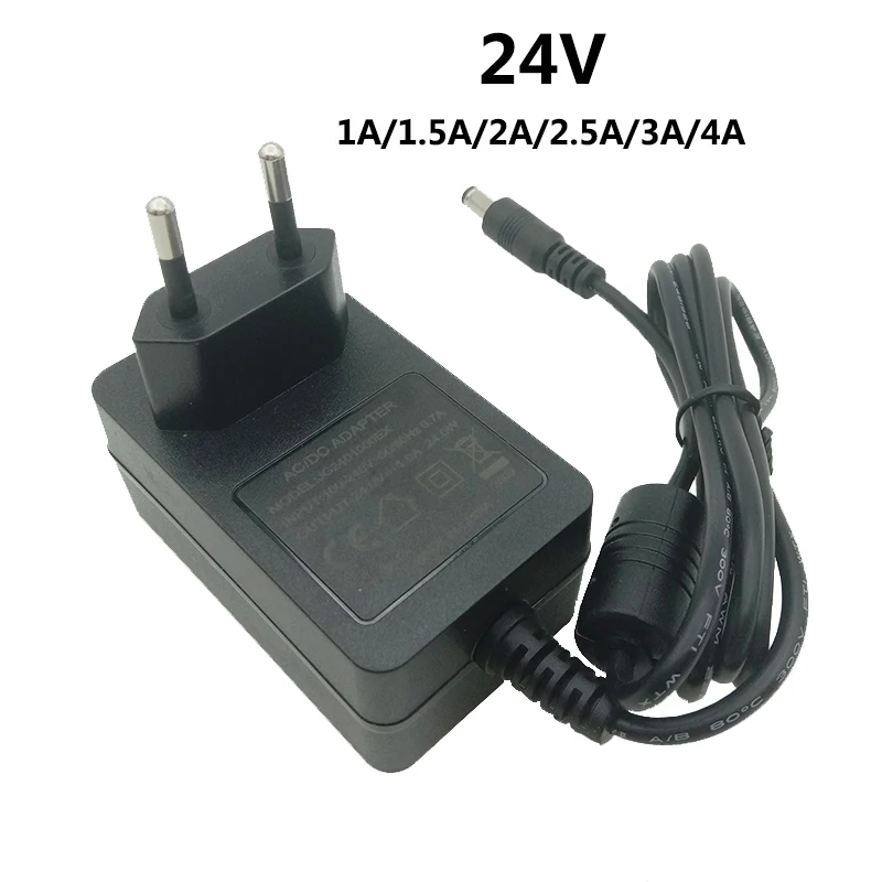 Universal DC 24V 1.5A Adapter 2A 1A Power Supply 24 V 24 Volt 2.5A 3A 4A Adaptor EU US UK AU Plug 5.5mmx2.1-2.5mm Converter
Universal DC 24V 1.5A Adapter 2A 1A Power Supply 24 V 24 Volt 2.5A 3A 4A Adaptor EU US UK AU Plug 5.5mmx2.1-2.5mm Converter