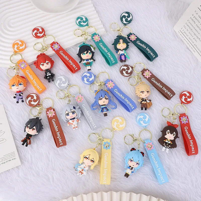2023 Anime Keychain Genshin Impact Zhongli Venti Xiao Keli Cartoon Doll Key Chain Accessories Cute Bag Pendant Key Ring Jewelry
2023 Anime Keychain Genshin Impact Zhongli Venti Xiao Keli Cartoon Doll Key Chain Accessories Cute Bag Pendant Key Ring Jewelry