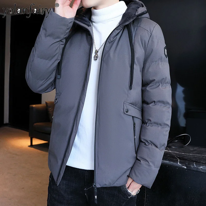Cotton-padded Jacket Men's Quality Winter Male Short Hooded Thick Warm Coat Casual Korean Top Men Clothing Jaqueta
Cotton-padded Jacket Men's Quality Winter Male Short Hooded Thick Warm Coat Casual Korean Top Men Clothing Jaqueta