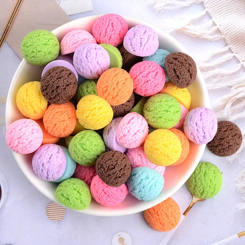 20 Pcs Resin Simulation Ice Cream Ball Cream Mobile Phone Case Accessories Stationery Box Storage Box Handmade Shop Diy Material
20 Pcs Resin Simulation Ice Cream Ball Cream Mobile Phone Case Accessories Stationery Box Storage Box Handmade Shop Diy Material