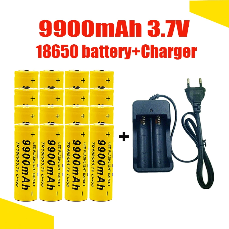 18650 Batterij Oplaadbare Batterij 3.7V 18650 9900Mah Capaciteit Li-Ion Oplaadbare Batterij Voor Pocket Lamp + Lader
18650 Batterij Oplaadbare Batterij 3.7V 18650 9900Mah Capaciteit Li-Ion Oplaadbare Batterij Voor Pocket Lamp + Lader
