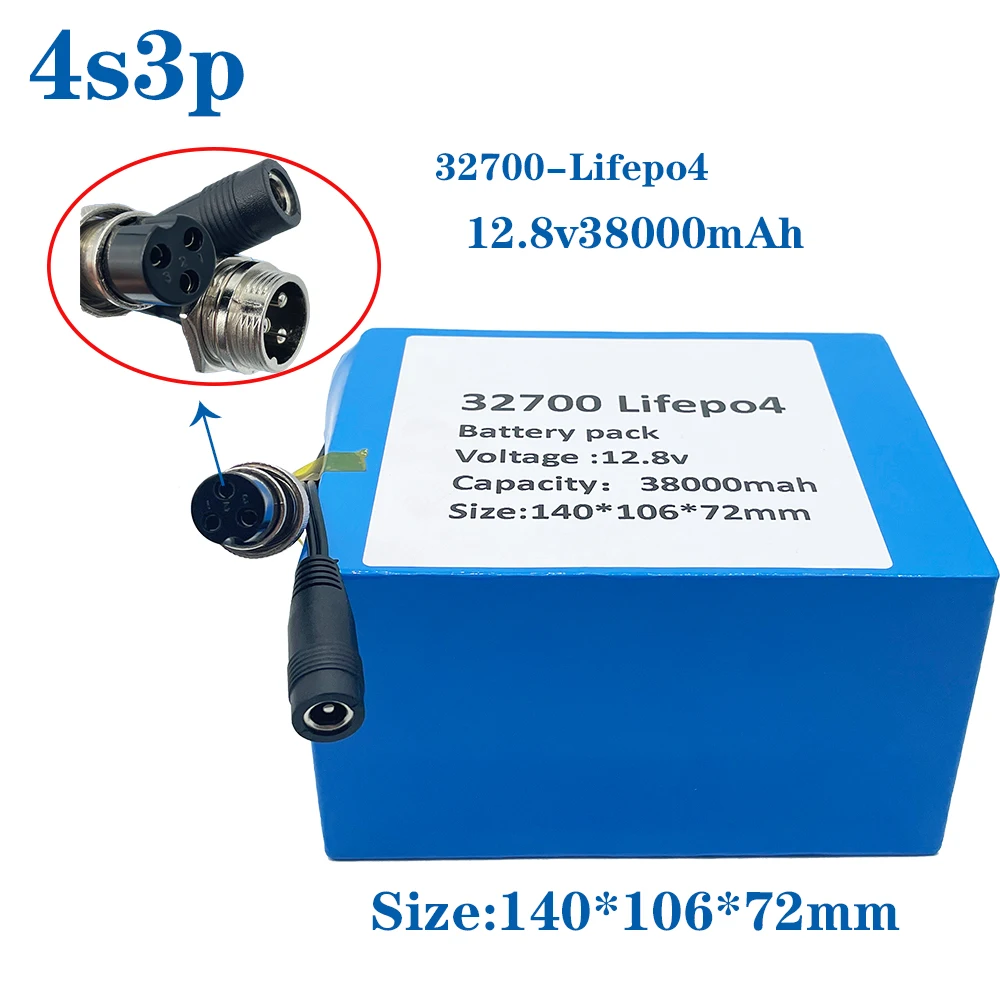 32700 Lifepo4 Batterie 4S3P 12.8V 38Ah 4S 40A 100A Équilibré BMS pour le Bateau Électrique et Alimentation Sans Interruption 12V
32700 Lifepo4 Batterie 4S3P 12.8V 38Ah 4S 40A 100A Équilibré BMS pour le Bateau Électrique et Alimentation Sans Interruption 12V