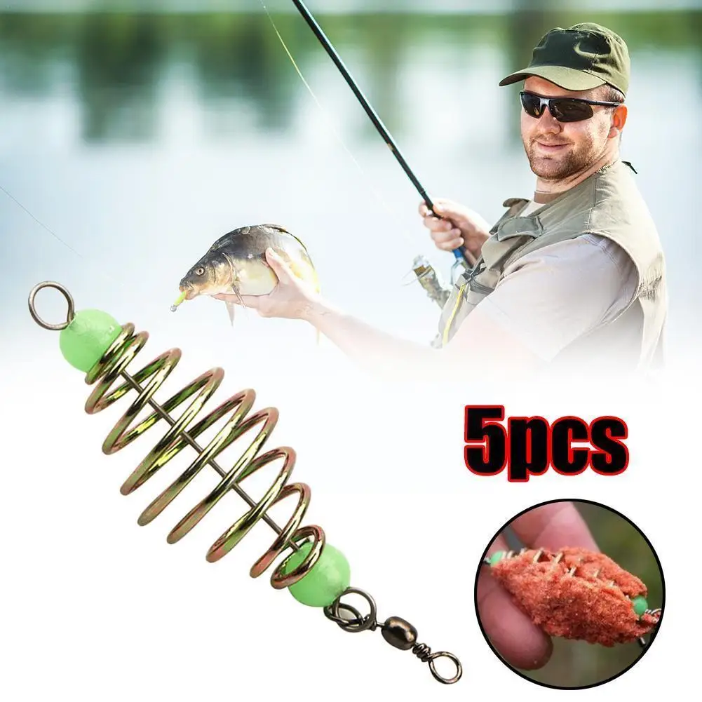 5 Pcs Fishing Bait Spring Lure Inline Hanging Tackle Fishing Explosive Hook Steel Type Stainless Bead Luminous Olive Feeder K3E9
5 Pcs Fishing Bait Spring Lure Inline Hanging Tackle Fishing Explosive Hook Steel Type Stainless Bead Luminous Olive Feeder K3E9