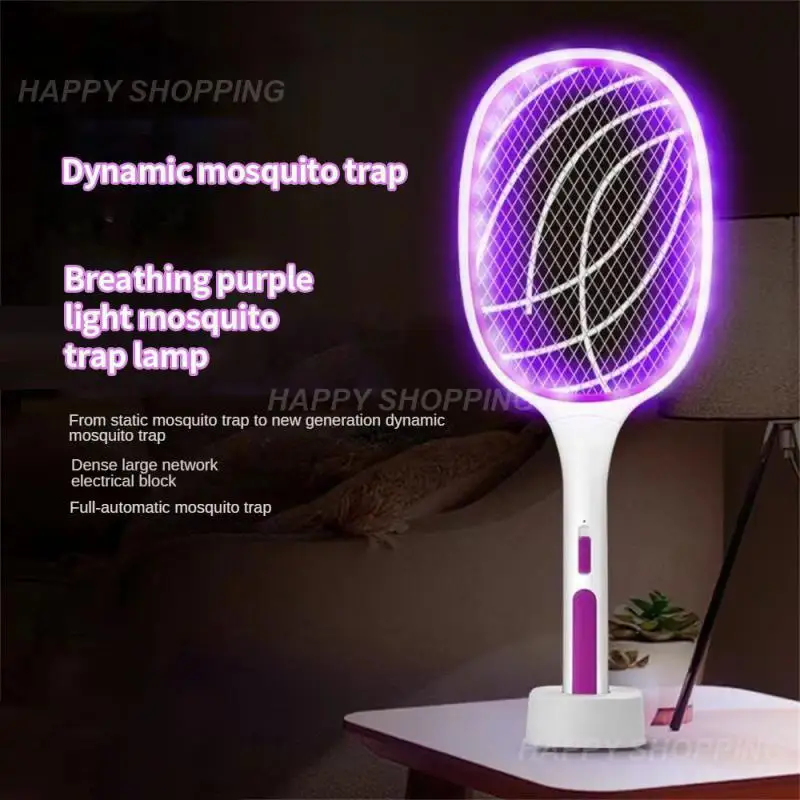 

3 IN 1 10/6 LED Trap Mosquito Killer Lamp 3000V Electric Bug Zapper USB Rechargeable Summer Fly Swatter Trap Flies Insect