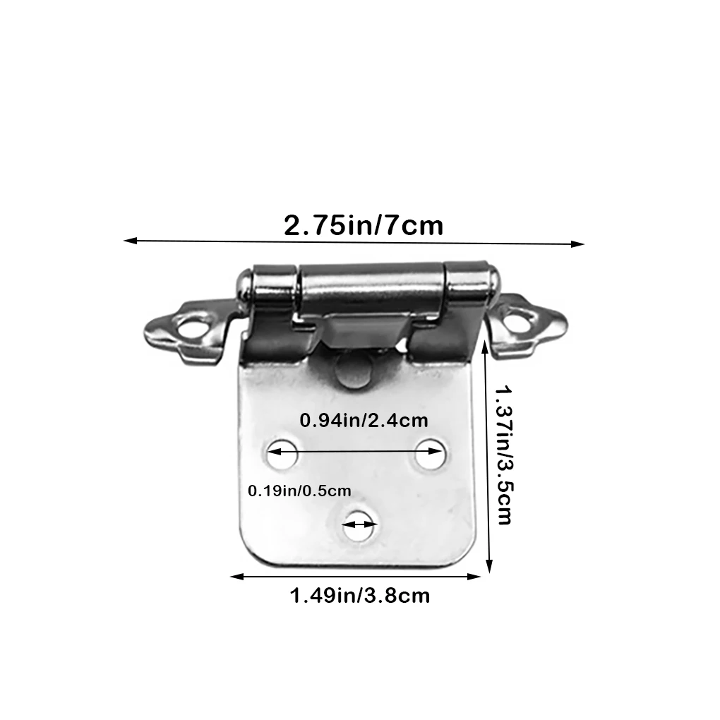20pcs Door Self-closing Hinge Kitchen Cabinet Face Mount Spring Hinge Cabinet Aluminum Alloy Hardware Silver
20pcs Door Self-closing Hinge Kitchen Cabinet Face Mount Spring Hinge Cabinet Aluminum Alloy Hardware Silver