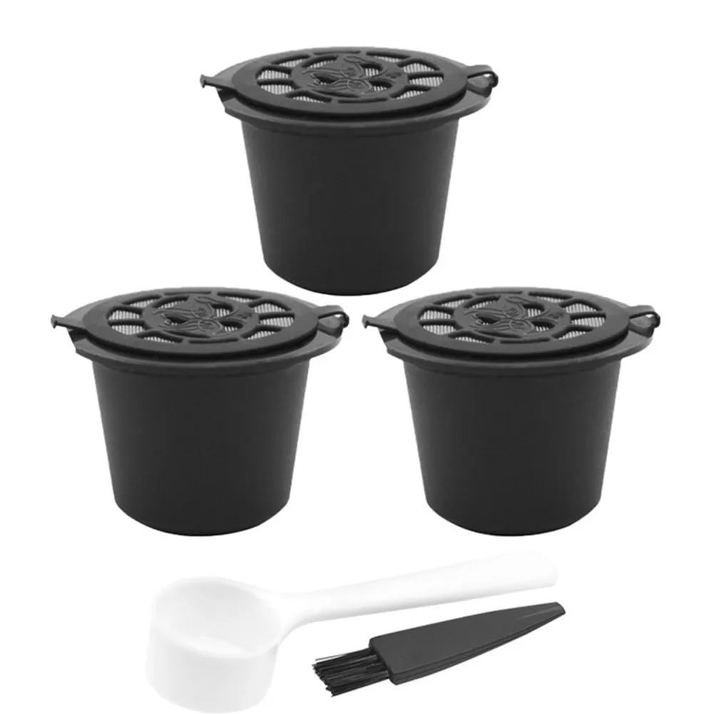 3PCS Refillable Reusable Coffee Capsule Filters Reutilisable Coffee Capsule Filter Cups Spoon Brush Set Kitchen Parts
3PCS Refillable Reusable Coffee Capsule Filters Reutilisable Coffee Capsule Filter Cups Spoon Brush Set Kitchen Parts