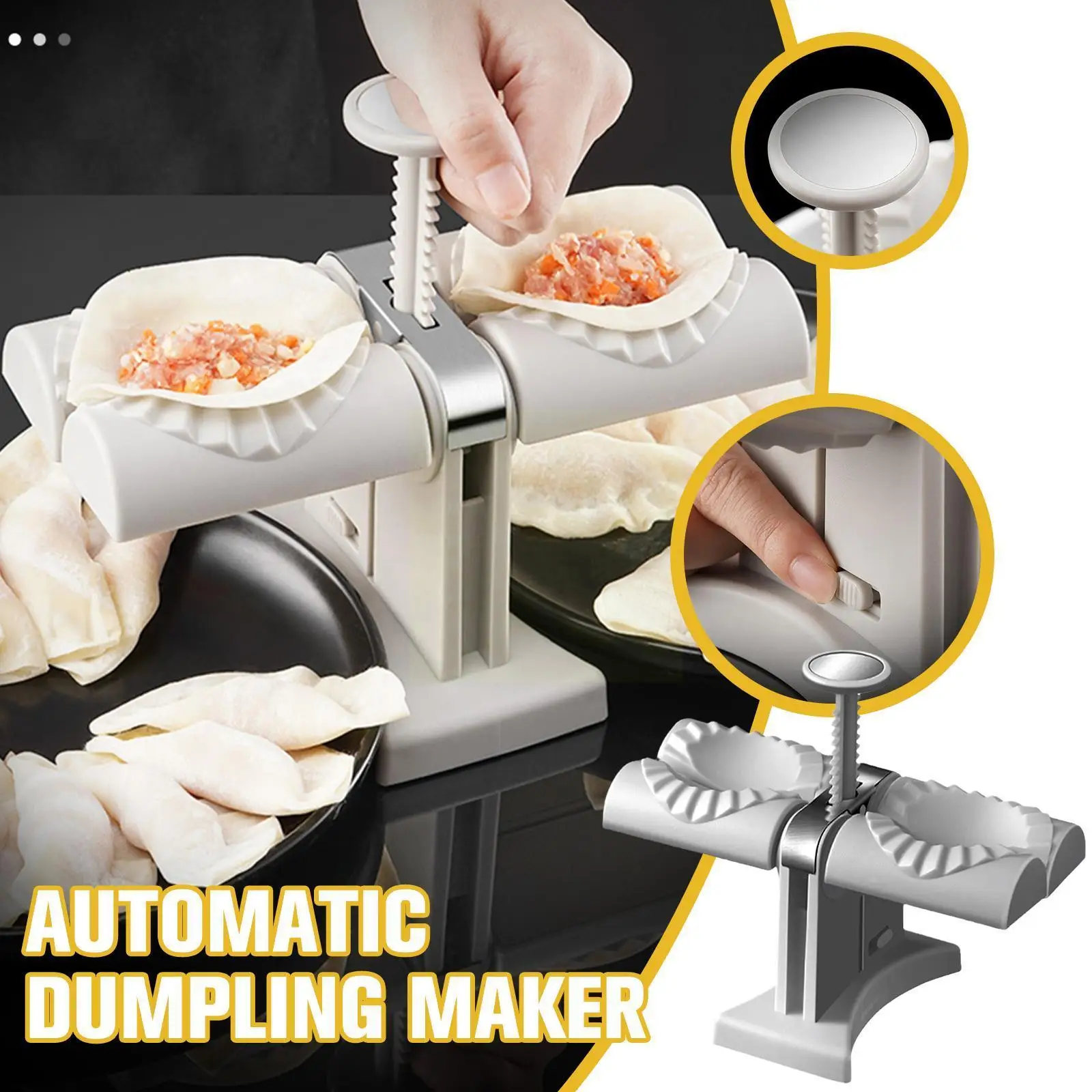 Double Head Dumplings Artifact Manual Press Noodle Dumpling Maker Pastry Kitchen Dumpling Maker Dumpling Automatic Mould U7O0
Double Head Dumplings Artifact Manual Press Noodle Dumpling Maker Pastry Kitchen Dumpling Maker Dumpling Automatic Mould U7O0