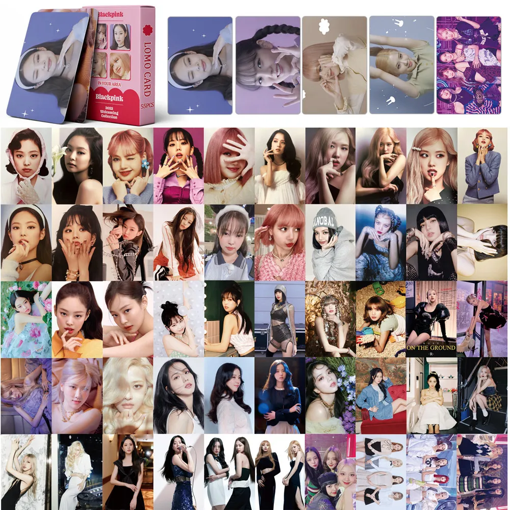 55 шт. Kpop Girl Group Pink Lomo Cards Новый фотоальбом BORN HD High Photocard LISA Lomo Card закладки Поклонники подарок
55 шт. Kpop Girl Group Pink Lomo Cards Новый фотоальбом BORN HD High Photocard LISA Lomo Card закладки Поклонники подарок