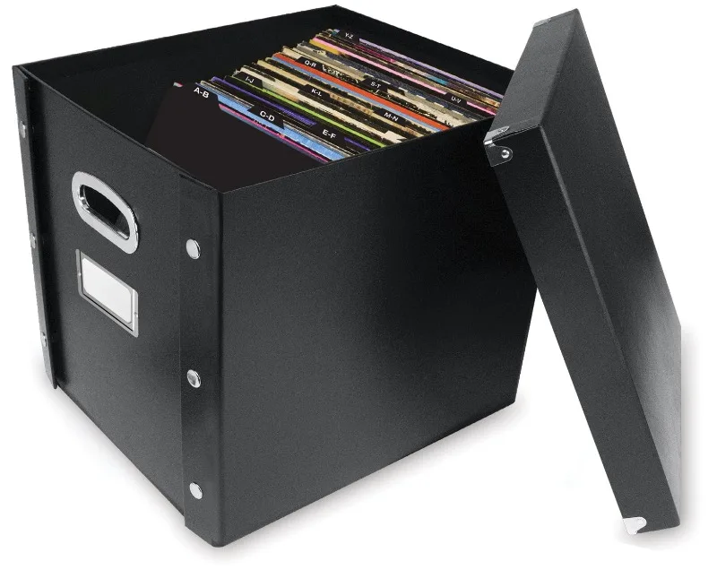 (2 pack) Snap-N-Store Vinyl Records Storage Box with 13 Count Record Guides, Black, Adults
(2 pack) Snap-N-Store Vinyl Records Storage Box with 13 Count Record Guides, Black, Adults