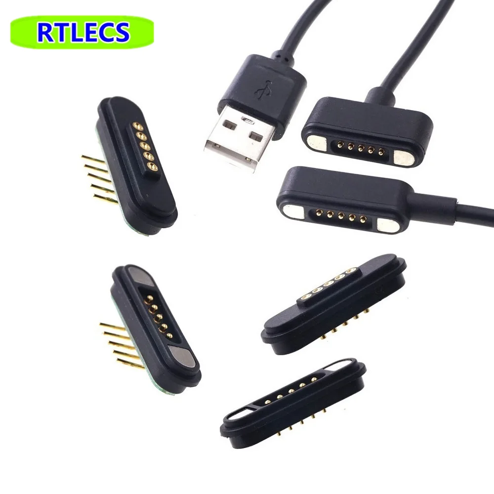 1 Pair 3A 12V Magnetic Pogo Pin Connector 4 Positions Cable Wires Pitch 2.2 MM Spring Loaded Power Charge Strong Force 800GF 
1 Pair 3A 12V Magnetic Pogo Pin Connector 4 Positions Cable Wires Pitch 2.2 MM Spring Loaded Power Charge Strong Force 800GF