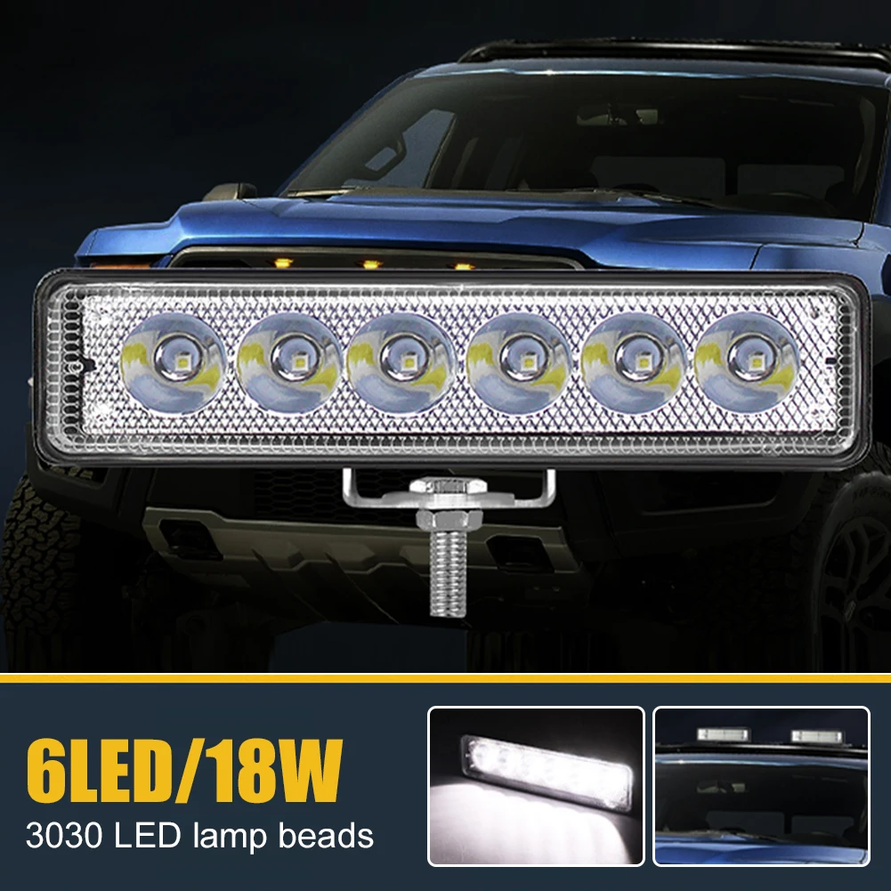 1PCS Universal Car Led Work Light 6LED High Bright Spot Light 18W Car DRL Daytime Driving Lamp Auto Waterproof Fog Headlights
1PCS Universal Car Led Work Light 6LED High Bright Spot Light 18W Car DRL Daytime Driving Lamp Auto Waterproof Fog Headlights