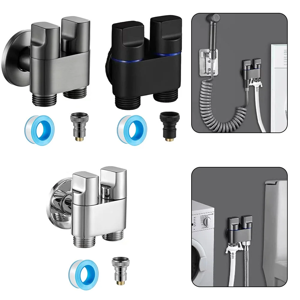 G1/2in Alloy Double Control Angle Valve 1 In Two Out Wall Mount Washing Machine Faucet Toilet Triangle Valve For Bathroom Toilet
G1/2in Alloy Double Control Angle Valve 1 In Two Out Wall Mount Washing Machine Faucet Toilet Triangle Valve For Bathroom Toilet