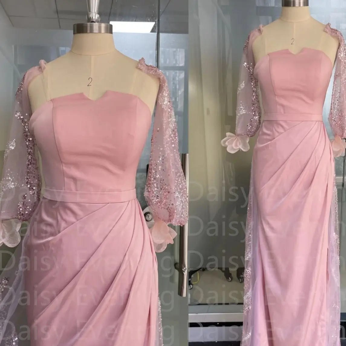 Pink Evening Dresses Sequins Floor Length Beadings Regular Straps A-Line Prom Dresses Saudi Arabia Women's Formal Dress Gala
Pink Evening Dresses Sequins Floor Length Beadings Regular Straps A-Line Prom Dresses Saudi Arabia Women's Formal Dress Gala