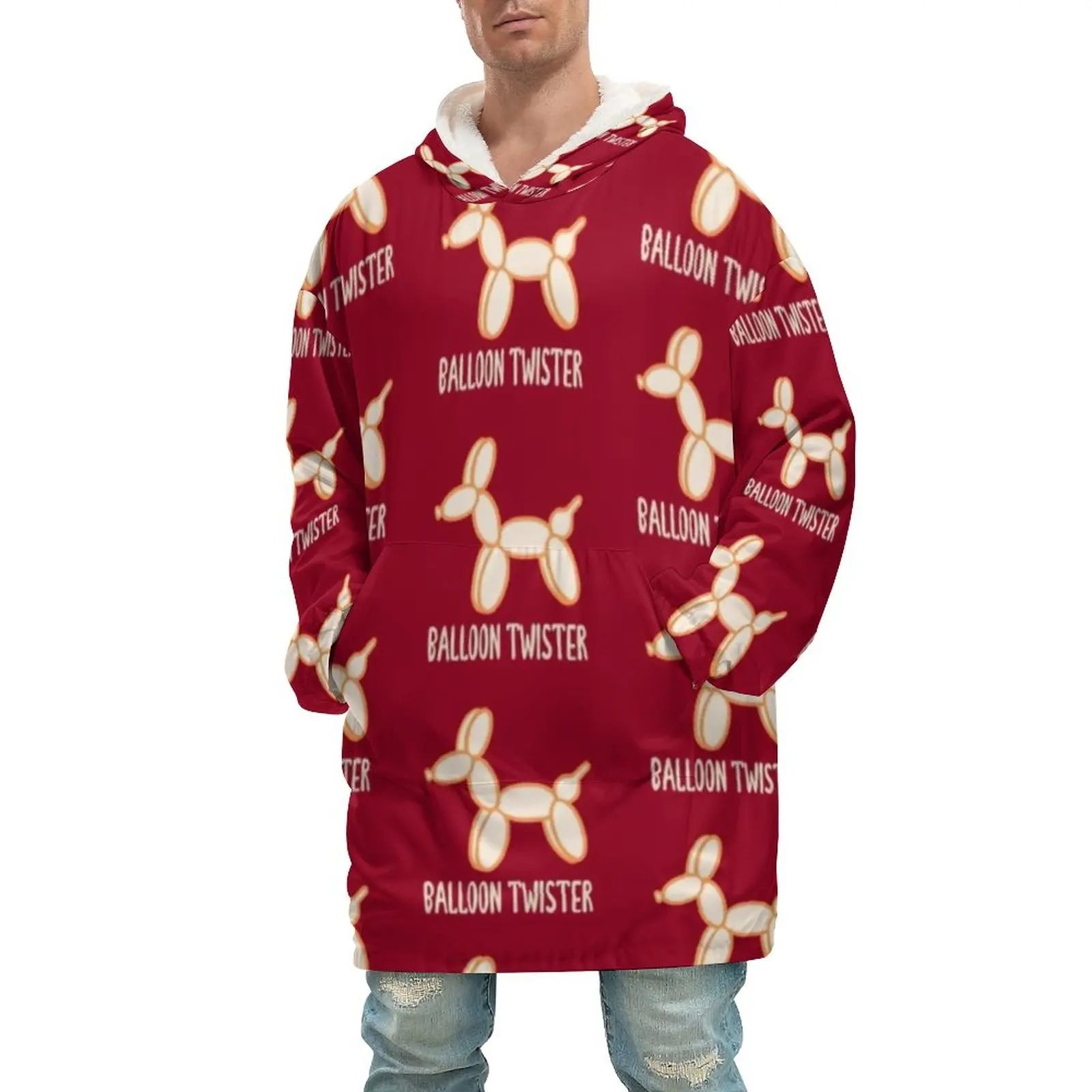 Зимнее плюшевое одеяло с капюшоном и принтом собаки
Зимнее плюшевое одеяло с капюшоном и принтом собаки