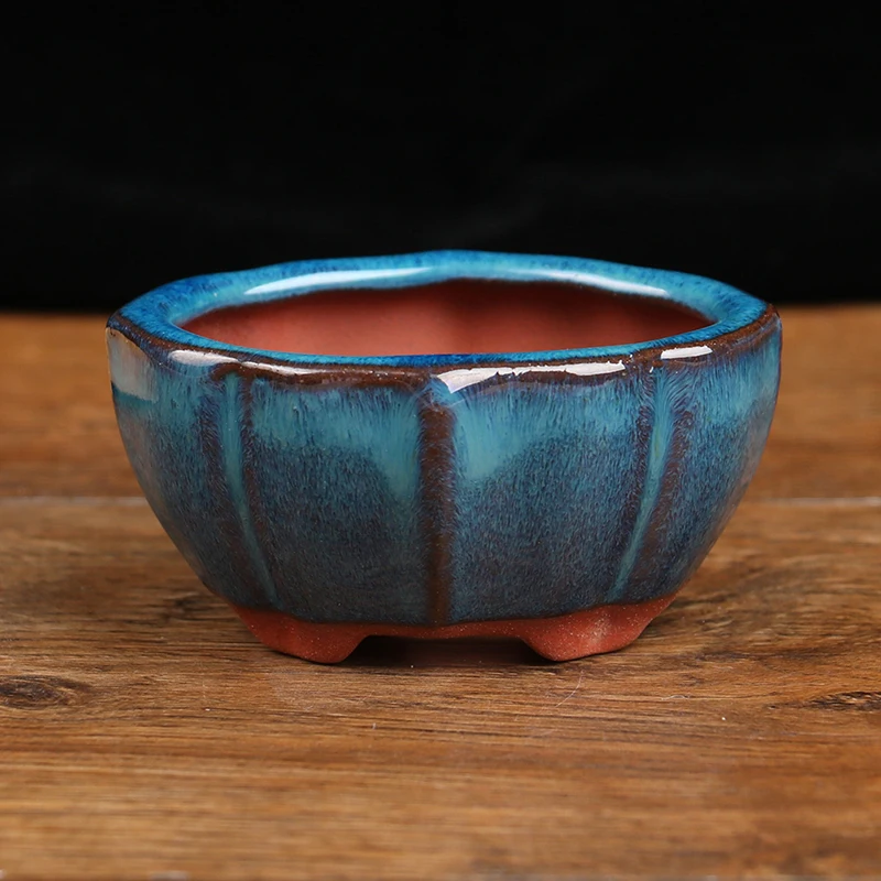 Chinese Style Bonsai Flowerpot Ventilate Ceramic Craft Plant Pot Planter Home Decor 7.5*5.7*4cm
Chinese Style Bonsai Flowerpot Ventilate Ceramic Craft Plant Pot Planter Home Decor 7.5*5.7*4cm