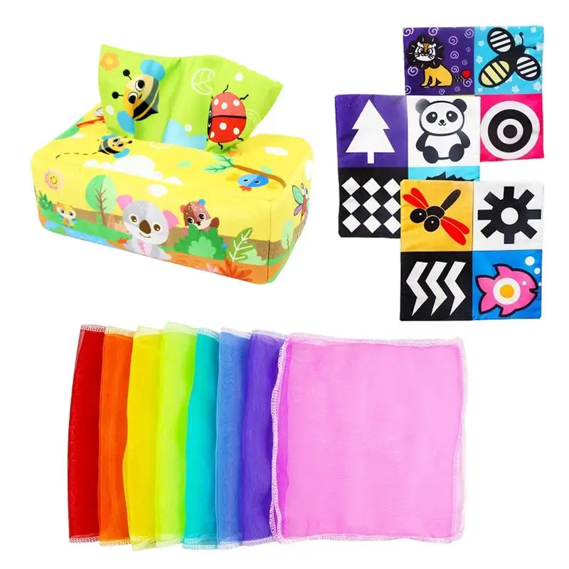 Baby Toy Soft Tissue Box Toy Play Scarves STEM Montessori Toys Pull Along High Contrast Crinkle Squares Infant Toys For Kids
Baby Toy Soft Tissue Box Toy Play Scarves STEM Montessori Toys Pull Along High Contrast Crinkle Squares Infant Toys For Kids