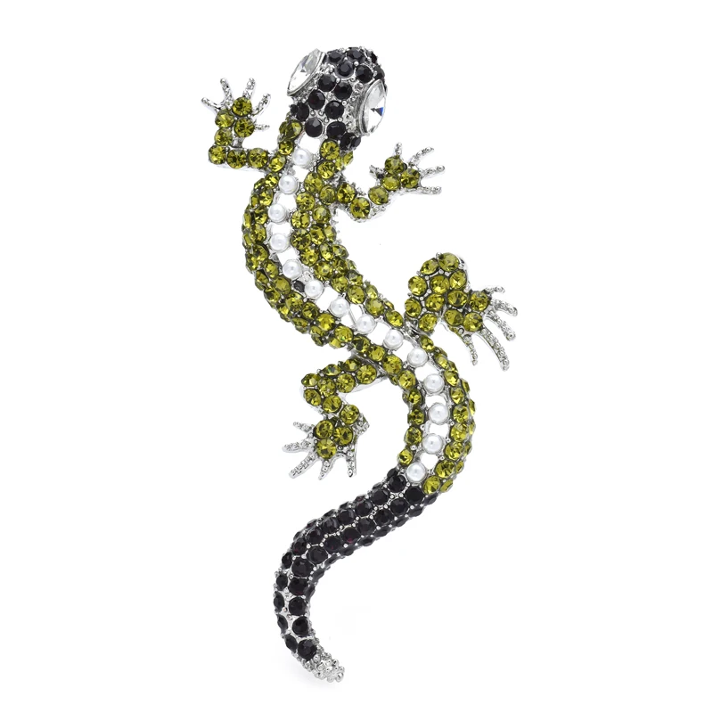 Wuli&baby Rhinestone Liard Brooches For Women Pearl Shining Gecko Animal Party Casual Brooch Pins Gifts
Wuli&baby Rhinestone Liard Brooches For Women Pearl Shining Gecko Animal Party Casual Brooch Pins Gifts