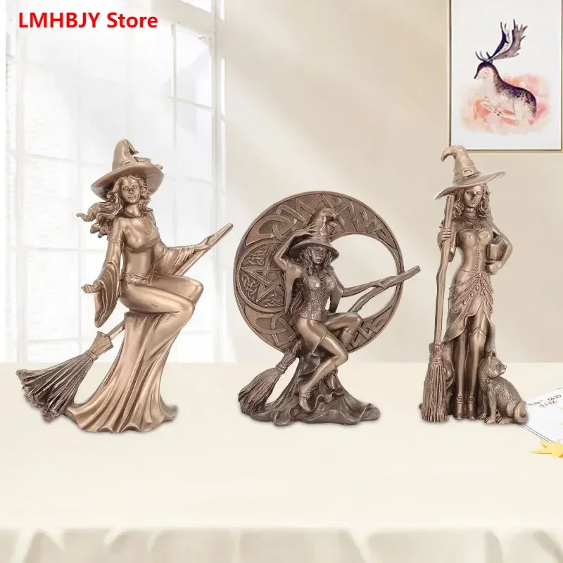 Broom Broomstick Witch Decoration Living Room Desktop Home Decoration Wizard Figure Statue European Style Decoration
Broom Broomstick Witch Decoration Living Room Desktop Home Decoration Wizard Figure Statue European Style Decoration