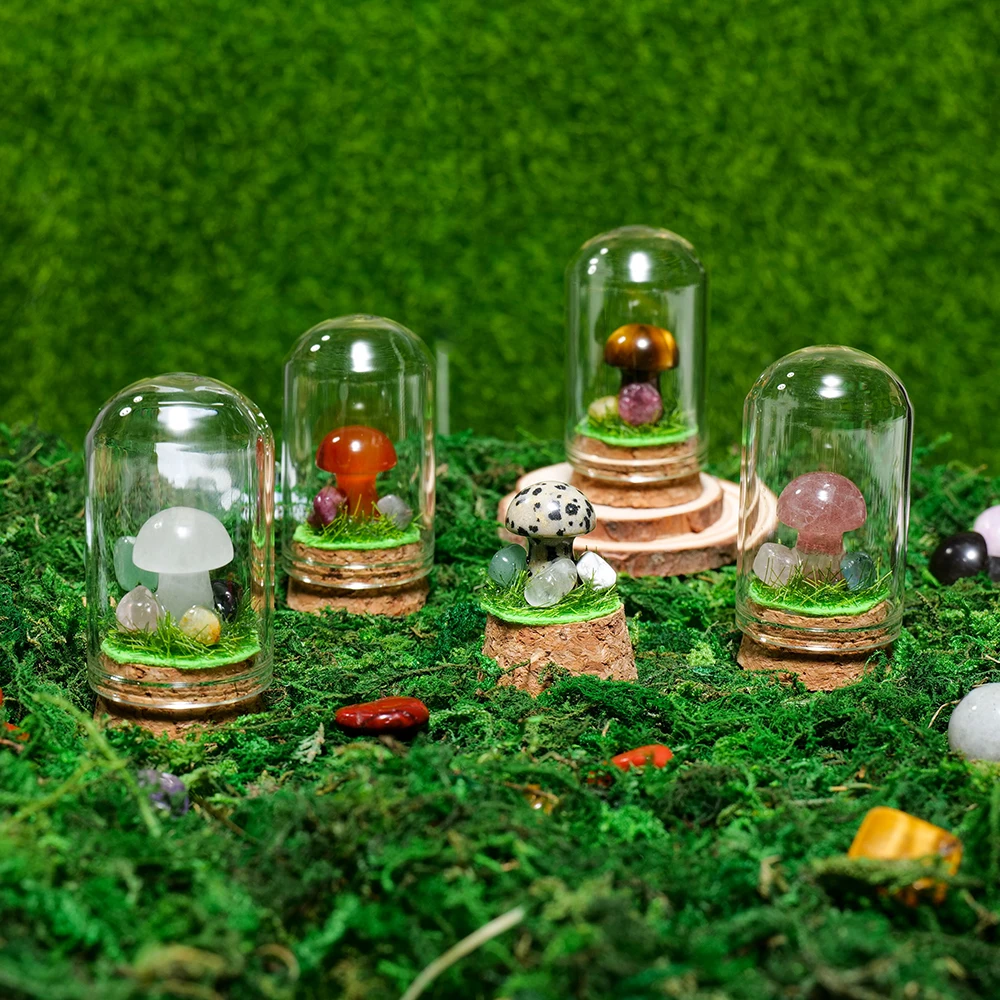 Natural Quartzs Mushroom Stone Landscape Bottle Agate Crystal Mini Decorative Healing Reiki Decoration Craft Home Decor
Natural Quartzs Mushroom Stone Landscape Bottle Agate Crystal Mini Decorative Healing Reiki Decoration Craft Home Decor
