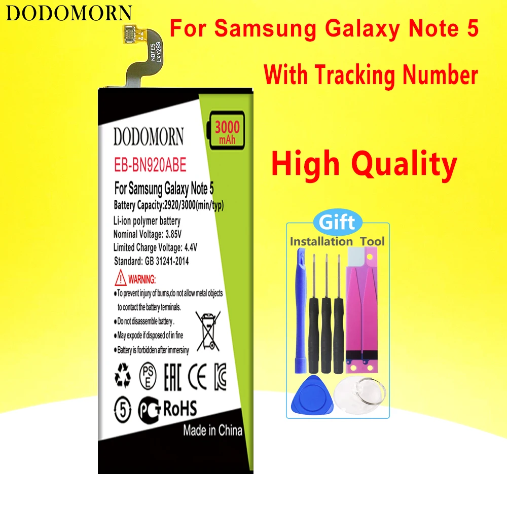 DODOMORN EB-BN920ABE для Samsung Galaxy Note 5 SM-N920 N920F N920T N920A N920I N920G N9200 N920G/DS высокое качество + номер отслеживания
DODOMORN EB-BN920ABE для Samsung Galaxy Note 5 SM-N920 N920F N920T N920A N920I N920G N9200 N920G/DS высокое качество + номер отслеживания