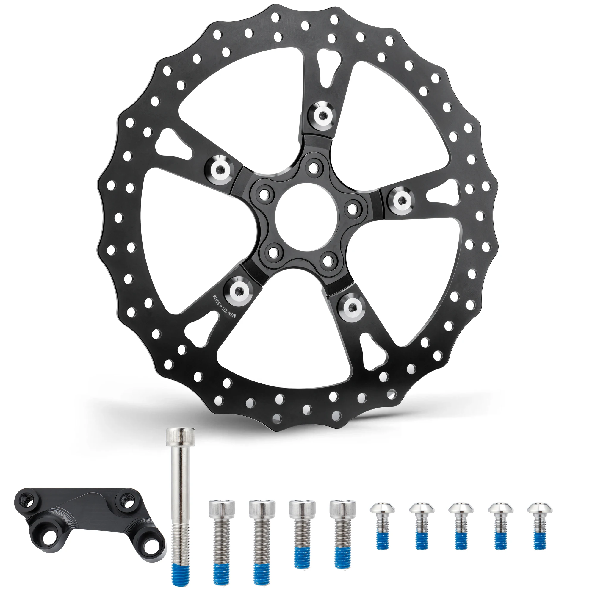 14-дюймовый тормозной диск с одним передним плавающим ротором для Harley 2006-2017 Dyna и Softail 2015 года, ручная полировка
14-дюймовый тормозной диск с одним передним плавающим ротором для Harley 2006-2017 Dyna и Softail 2015 года, ручная полировка