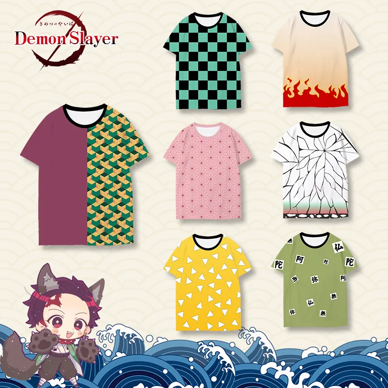 Anime Demon Slayer Kimetsu No Yaiba Cosplay T-Shirts Kochou Shinobu Tanjirou Kamado Nezuko 3D Print Unisex Summer Tops Tee Shirt
Anime Demon Slayer Kimetsu No Yaiba Cosplay T-Shirts Kochou Shinobu Tanjirou Kamado Nezuko 3D Print Unisex Summer Tops Tee Shirt