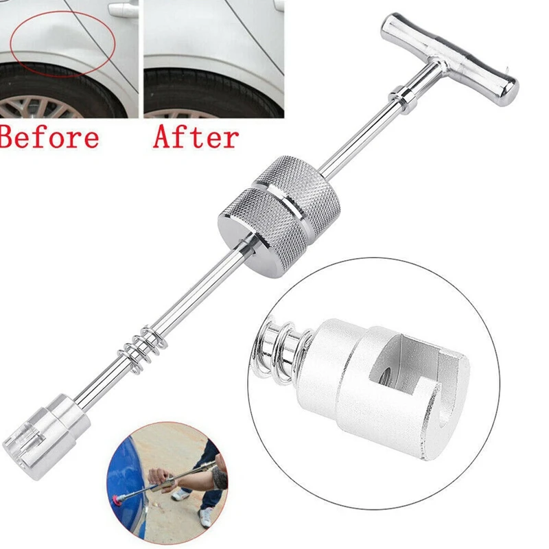 Car Paintless Dent Repair Puller Kit Adjustable T-Bar Tool with Two Use Ways for Car Auto Body Hail Damage Dent Removal
Car Paintless Dent Repair Puller Kit Adjustable T-Bar Tool with Two Use Ways for Car Auto Body Hail Damage Dent Removal
