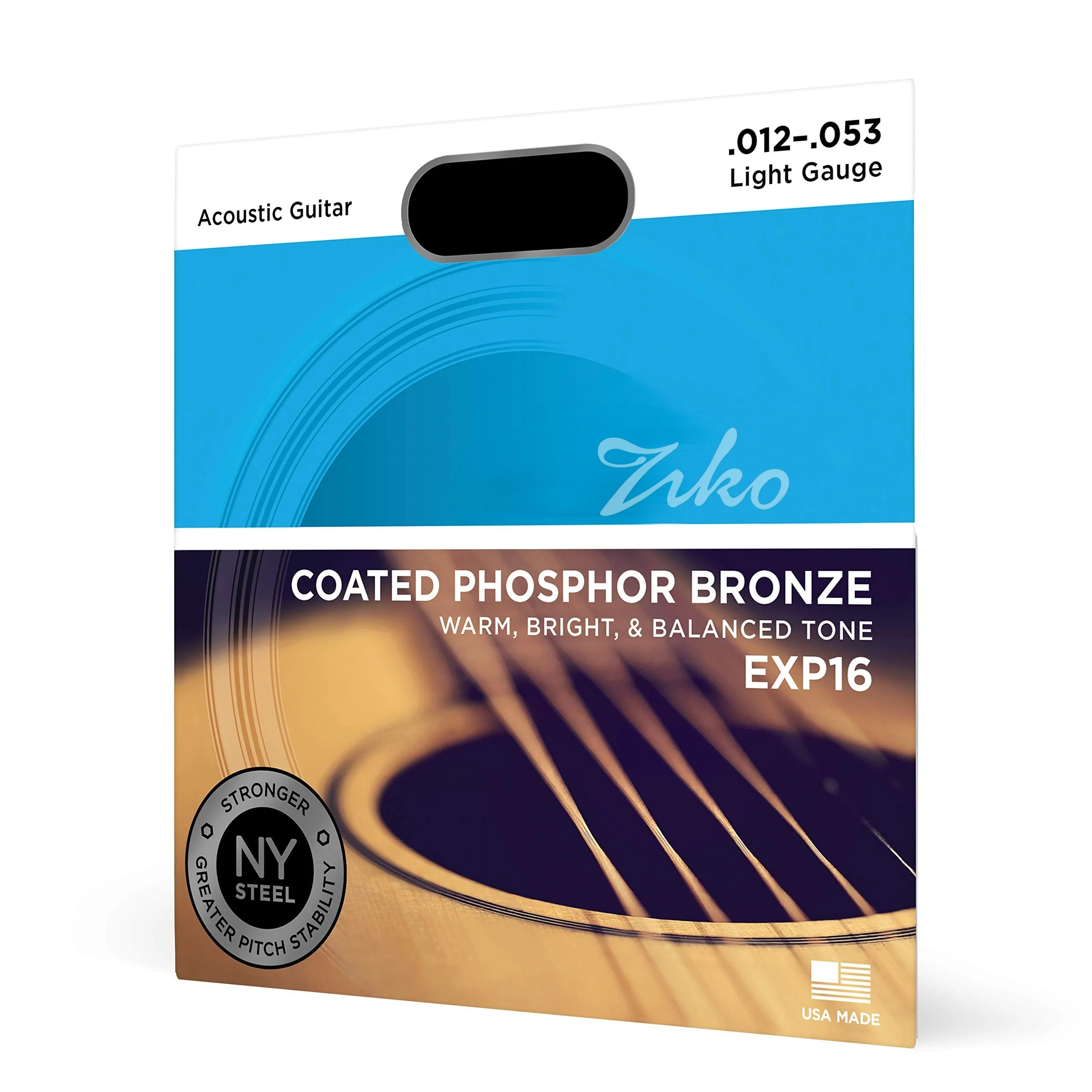 

EXP16 12-53 Music Accessories Coated Phosphor Bronze Extra Light Guitar Strings For 6 String Acoustic Guitar Music Lovers Choice