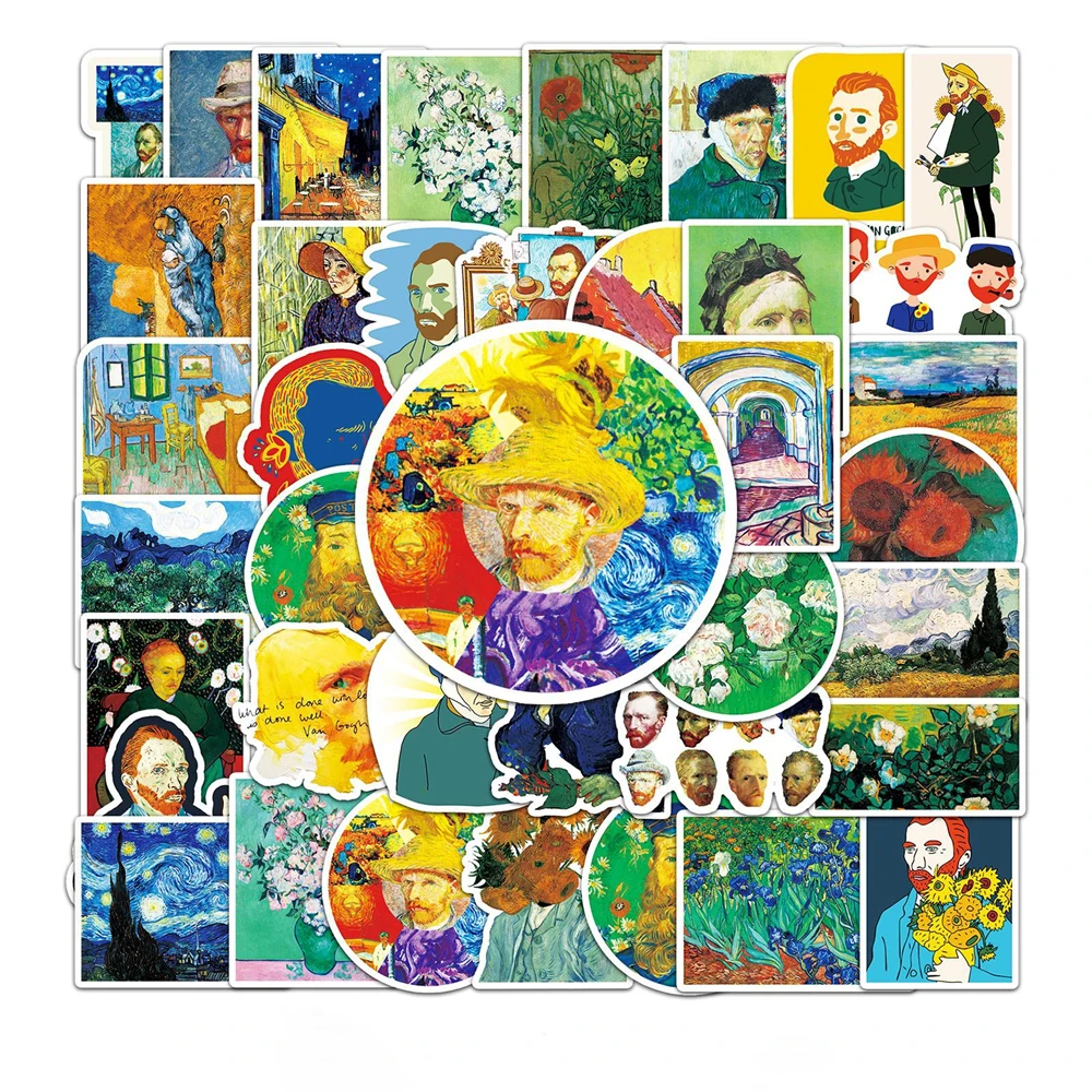 10/30/50/PCS Creative Art Oil Painting Van Gogh Graffiti Sticker Bicycle Skateboard Car Helmet Laptop Computer Wholesale
10/30/50/PCS Creative Art Oil Painting Van Gogh Graffiti Sticker Bicycle Skateboard Car Helmet Laptop Computer Wholesale