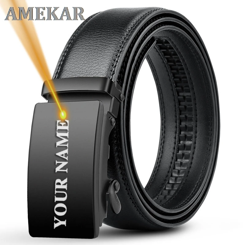 3.0 3.5cm Wide Men Automatic Buckle Belt FREE Engraved Name & LOGO Waist Strap Personalized 130 140 150 160cm Plus Size Belts
3.0 3.5cm Wide Men Automatic Buckle Belt FREE Engraved Name & LOGO Waist Strap Personalized 130 140 150 160cm Plus Size Belts