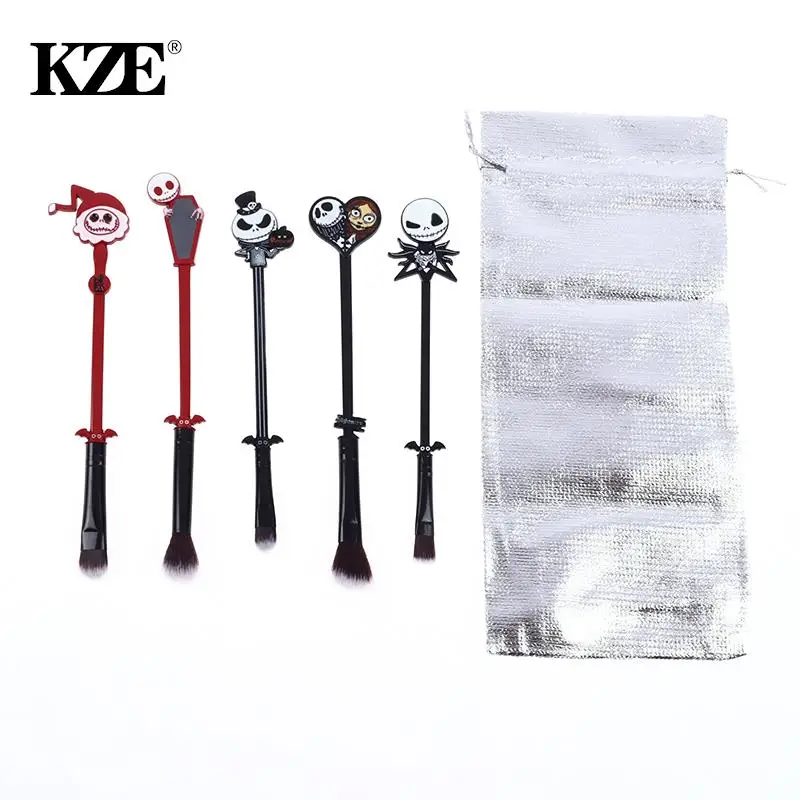 5pcs Fright Night Jack Skull Bride Shape Movie Makeup Brushes Set Cosmetic Eyeshadow Eyebrow Lip Make Up Tools With Storage Bag
5pcs Fright Night Jack Skull Bride Shape Movie Makeup Brushes Set Cosmetic Eyeshadow Eyebrow Lip Make Up Tools With Storage Bag
