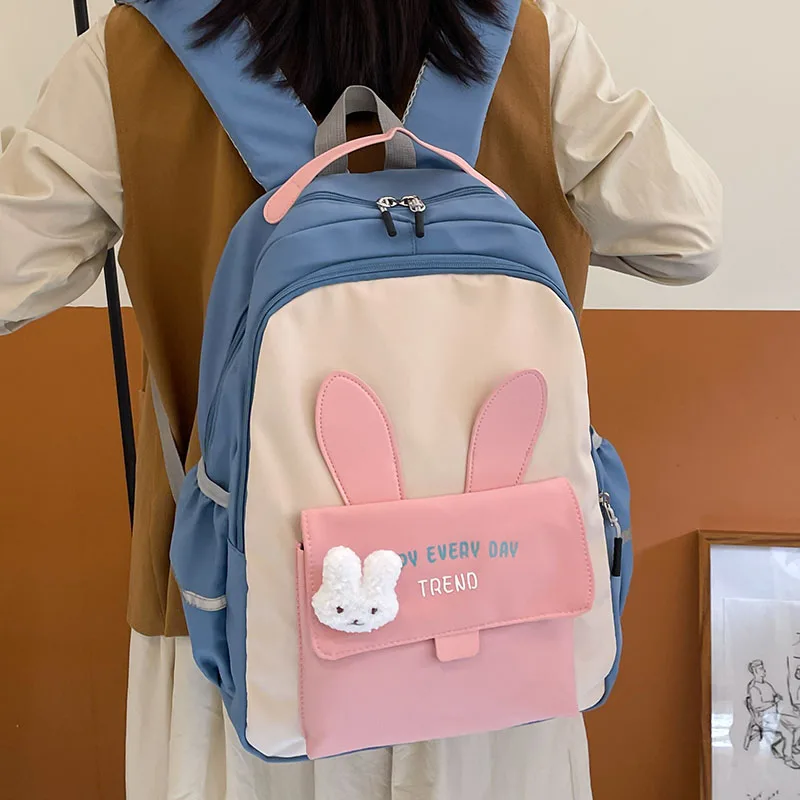 Patchwork Women Nylon Backpack Cute Girls Preppy Style School Bag Casual Female Anti Theft Rucksack Lady Large Capacity Mochila
Patchwork Women Nylon Backpack Cute Girls Preppy Style School Bag Casual Female Anti Theft Rucksack Lady Large Capacity Mochila