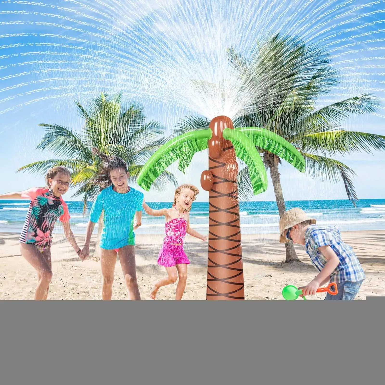 Inflatable Sprinkler Coconut Tree PVC Lovely Fountain Toy Water Palm Tree Spray For Children Kids Summer Outdoor Beach Prop Q1F3
Inflatable Sprinkler Coconut Tree PVC Lovely Fountain Toy Water Palm Tree Spray For Children Kids Summer Outdoor Beach Prop Q1F3