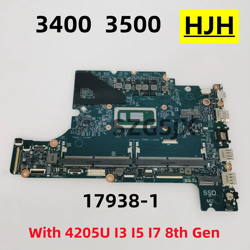 Материнская плата для ноутбука Dell 3400 3500, 17938-1, ЦП: 4205U I3-8145U/8365U I5-8265U, 0k3frd
Материнская плата для ноутбука Dell 3400 3500, 17938-1, ЦП: 4205U I3-8145U/8365U I5-8265U, 0k3frd