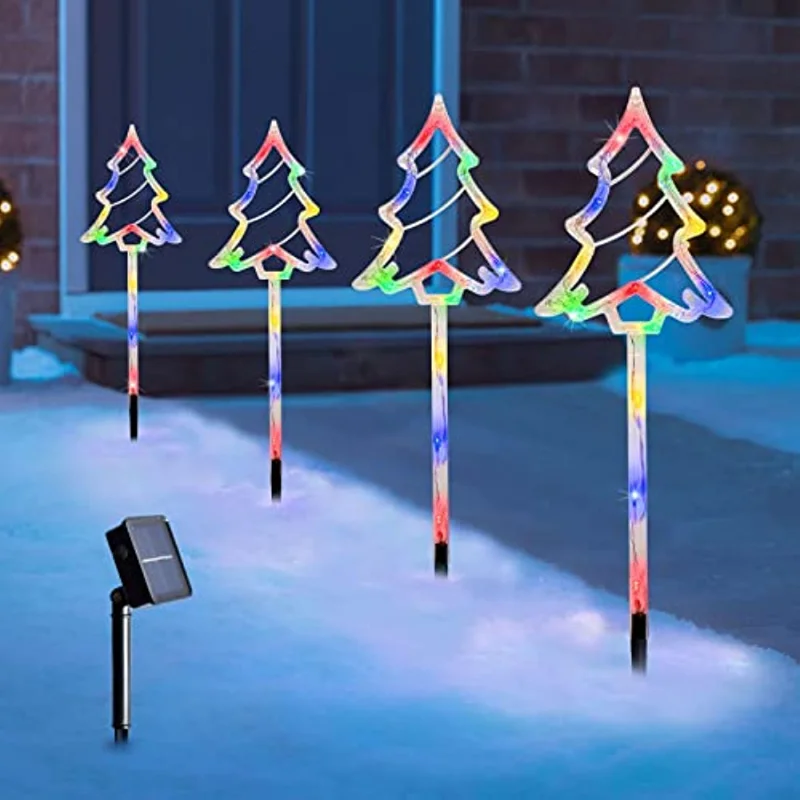 Christmas Tree Pathway Solar Lights Outdoor Star Markers Stake Waterproof Path Yard Lawn Garden Landscap Multi Lamps decoration
Christmas Tree Pathway Solar Lights Outdoor Star Markers Stake Waterproof Path Yard Lawn Garden Landscap Multi Lamps decoration