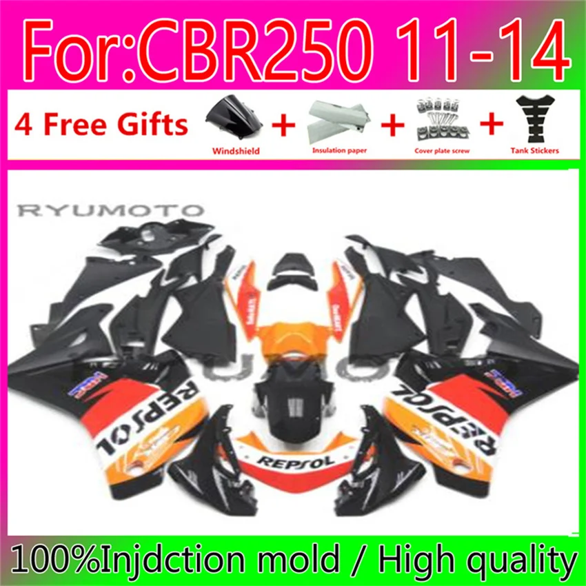 Motorcycle Injection mold fairings for Honda Cbr250 RR CBR250RR 11-14 CBR 250 RR 11 14 Fairing
Motorcycle Injection mold fairings for Honda Cbr250 RR CBR250RR 11-14 CBR 250 RR 11 14 Fairing