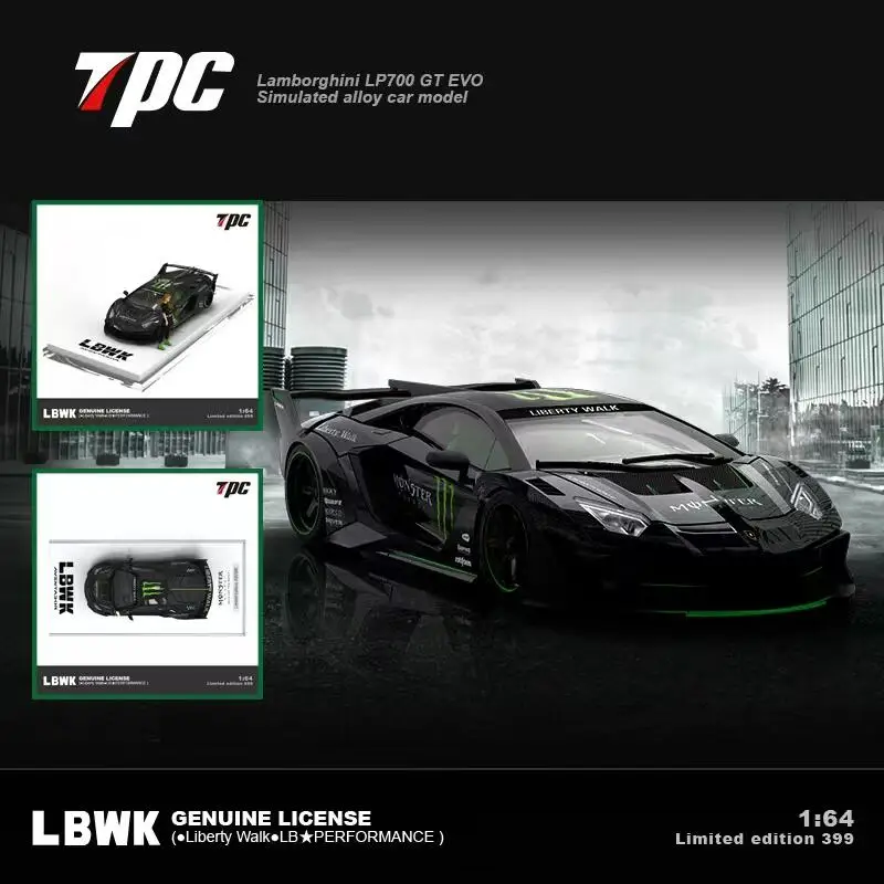 TPC 1:64 LBWK LP700 GT EVO Коллекционная Миниатюрная модель автомобиля Black Claw
TPC 1:64 LBWK LP700 GT EVO Коллекционная Миниатюрная модель автомобиля Black Claw