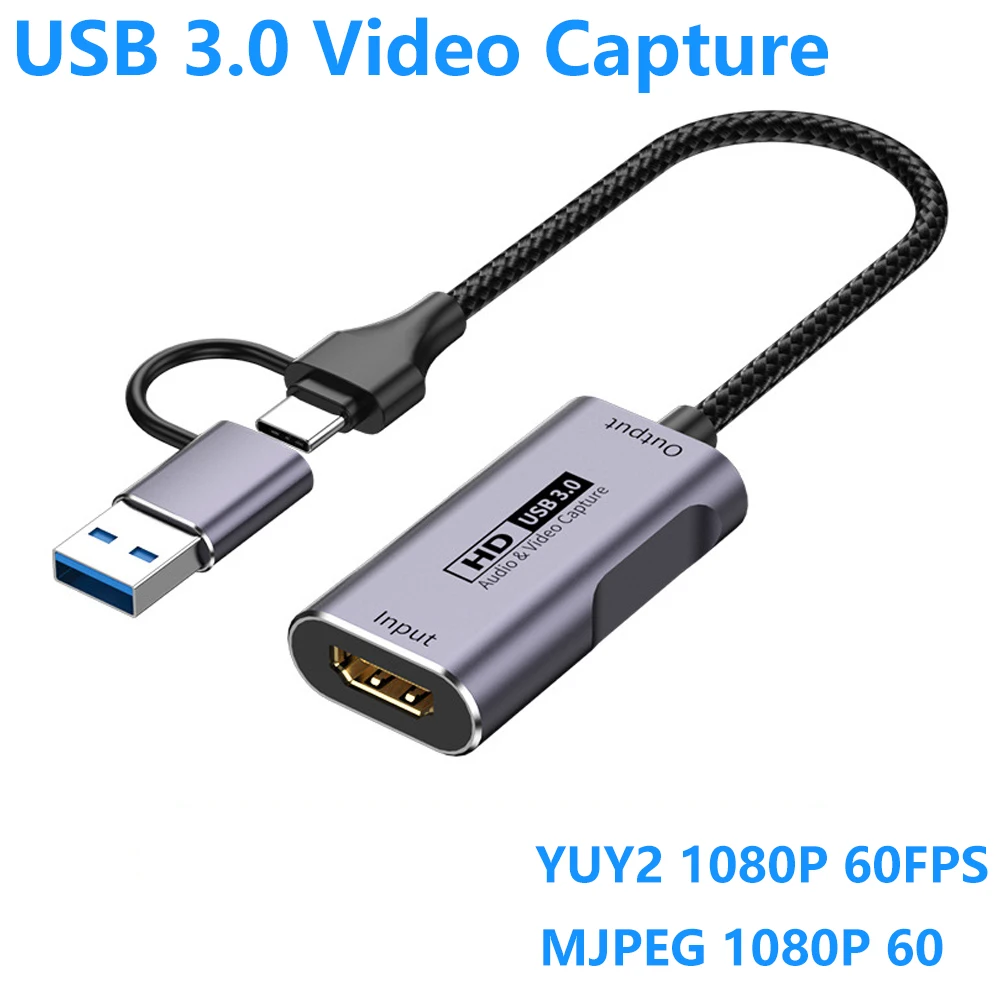 USB 3.0 Video Capture Card HDMI-compatible to USB/USB-C Game Stream Grabber Record for Nintendo Switch Xbox PS 4 5 MS2130
USB 3.0 Video Capture Card HDMI-compatible to USB/USB-C Game Stream Grabber Record for Nintendo Switch Xbox PS 4 5 MS2130