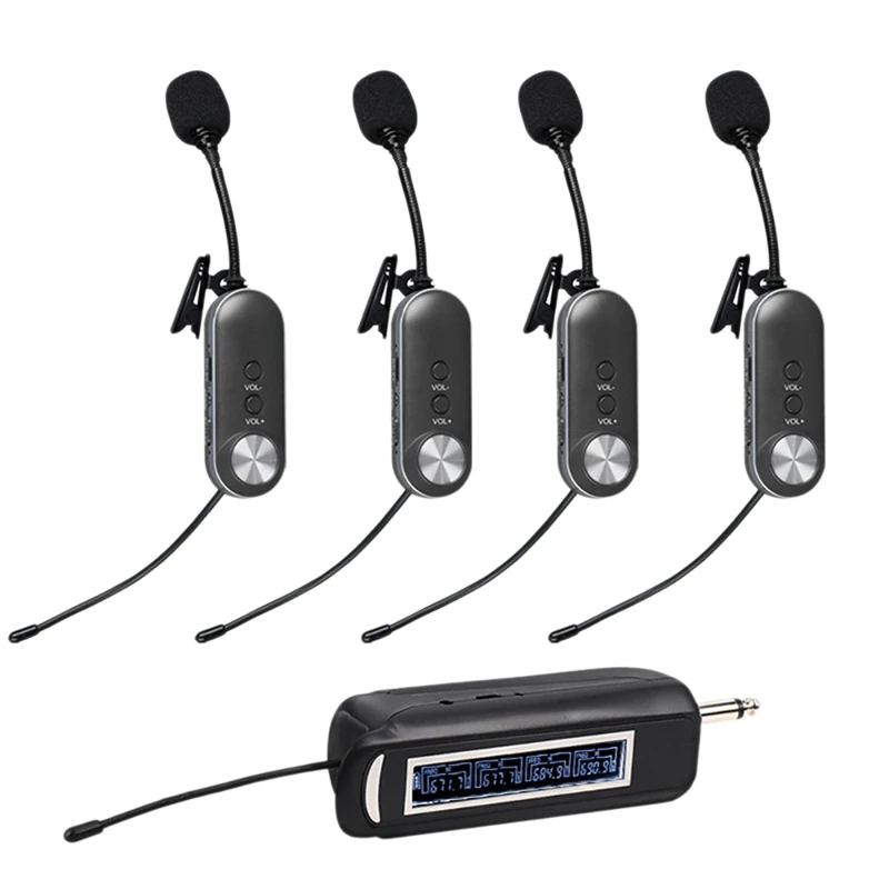 Wireless Lavalier Microphone System 4 Channel Wireless Lavalier Microphone For Iphone DSLR Camera Youtube Podcast Vlog A
Wireless Lavalier Microphone System 4 Channel Wireless Lavalier Microphone For Iphone DSLR Camera Youtube Podcast Vlog A