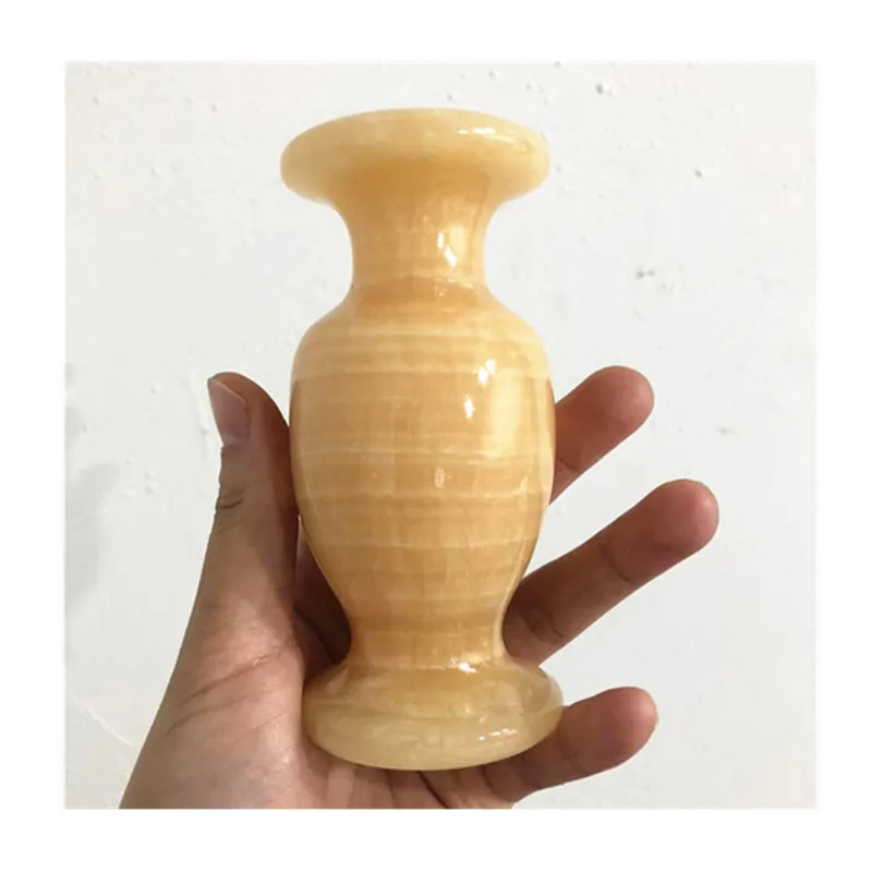 Natural Carved Yellow Topaz Vase Crystals Healing Stones For Home Decoration 
Natural Carved Yellow Topaz Vase Crystals Healing Stones For Home Decoration