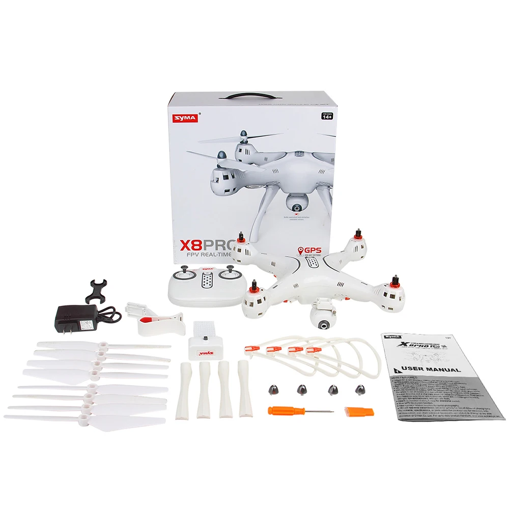 SYMA X8PRO GPS dron wifi camer 720P HD or Real-time 4K Camera drone 6Axis Altitude Hold x8 pro RC Quadcopter RTF
SYMA X8PRO GPS dron wifi camer 720P HD or Real-time 4K Camera drone 6Axis Altitude Hold x8 pro RC Quadcopter RTF