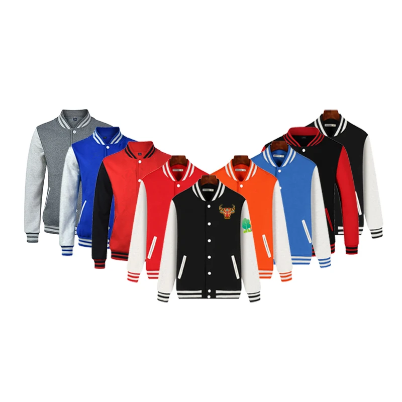 Custom Letter Logo Print Embroidery Womens Mens Varsity Baseball Jackets for Uniform
Custom Letter Logo Print Embroidery Womens Mens Varsity Baseball Jackets for Uniform