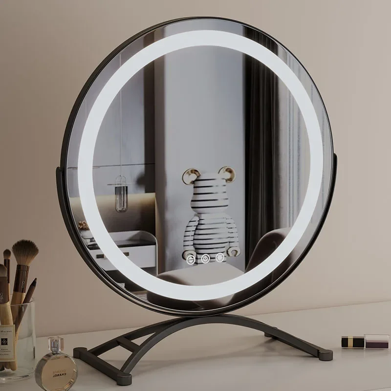 

Makeup Mirror Light Minimalist Lamp Display Bathroom Design Table Mirror Industrial Indoor Specchio Trucco House Decoration