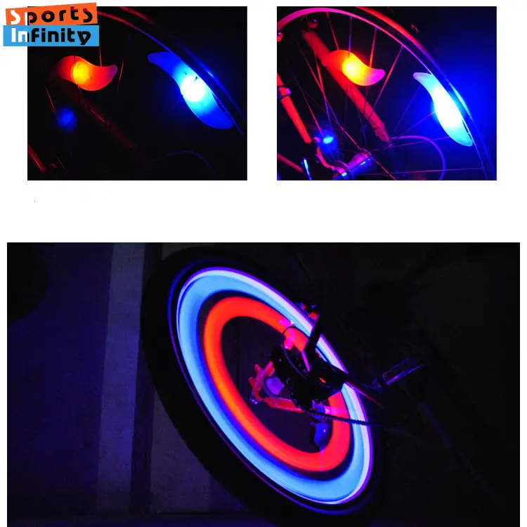 

Color LED Spoke Light for Mountain Bike Road Bicycle Flashing Waterproof Illuminate 3d Wheel Bike Night Lamp Cycling Accessories