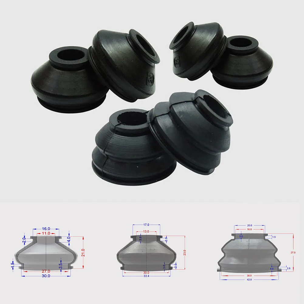 6PCS Universal Dust Boot Covers High Quality Rubber Tie Rod End Ball Joint Dust Boots Dust Cover Boot Set
6PCS Universal Dust Boot Covers High Quality Rubber Tie Rod End Ball Joint Dust Boots Dust Cover Boot Set