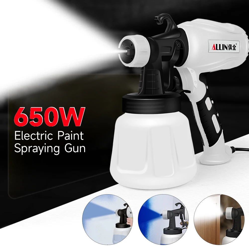 Portable Electric Paint Spraying Gun with 2 Nozzles Household Wall Paint Sprayer
Portable Electric Paint Spraying Gun with 2 Nozzles Household Wall Paint Sprayer