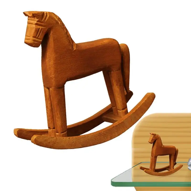 1pcs Handmade Natural Wooden Horse Desktop Ornament Wooden Crafts Rocking Horse Home Decoration Kids Toys Children Gifts
1pcs Handmade Natural Wooden Horse Desktop Ornament Wooden Crafts Rocking Horse Home Decoration Kids Toys Children Gifts