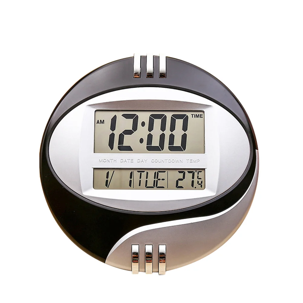 LED Large Display Digital Wall Desk Alarm Clock with Temperature and Humidity (Black)
LED Large Display Digital Wall Desk Alarm Clock with Temperature and Humidity (Black)