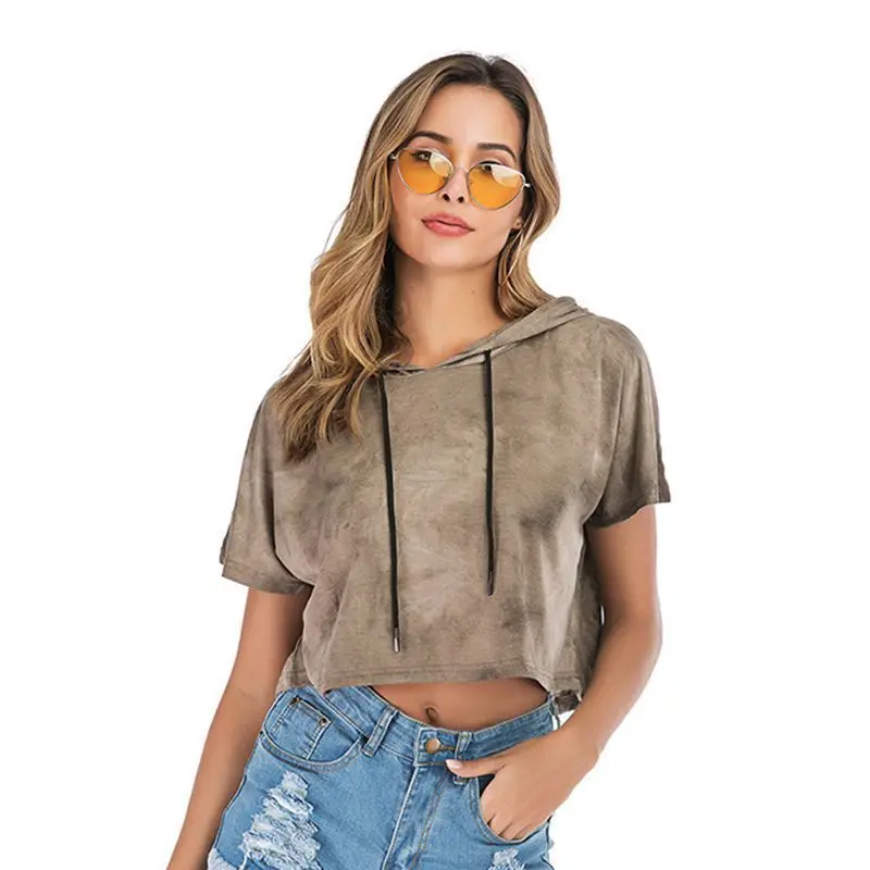 Women's Short Sleeve Loose Gradient Hooded Short Shirt Sleeve Tie-dye Pullover T-shirt New Summer T-shirt 2022 New
Women's Short Sleeve Loose Gradient Hooded Short Shirt Sleeve Tie-dye Pullover T-shirt New Summer T-shirt 2022 New