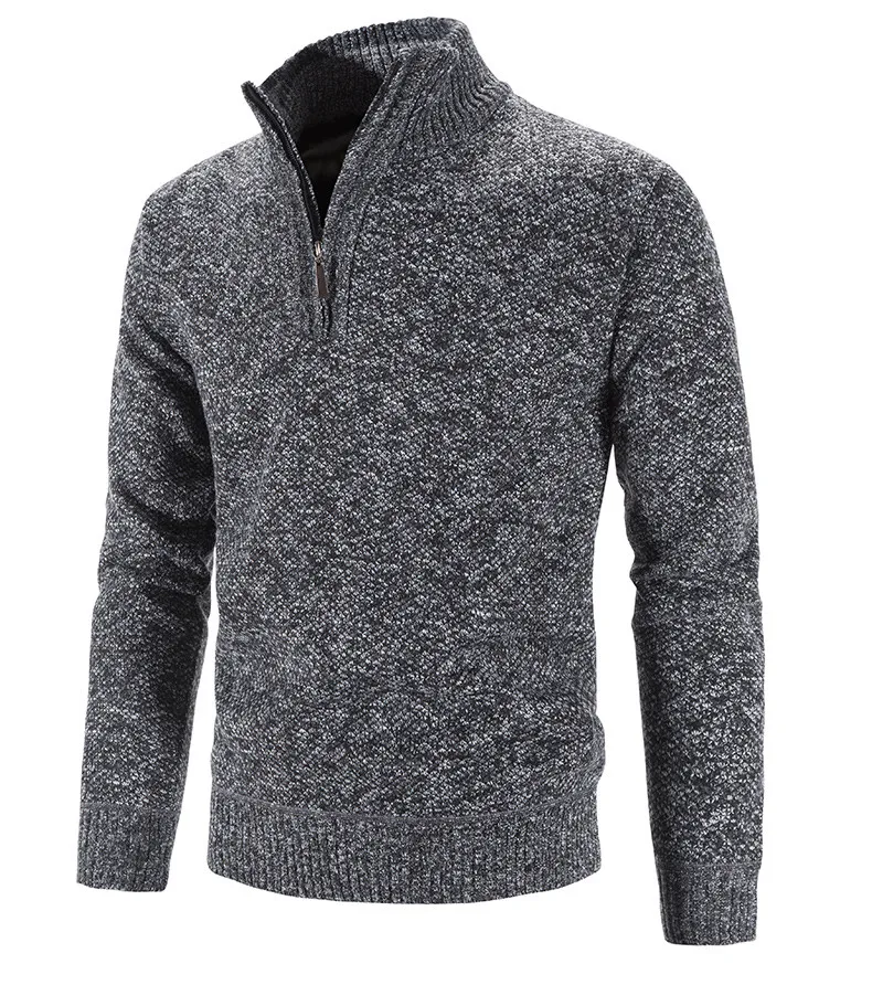 Solid Half Neck Color Casual Pullover Collar Stand Cashmere Sweater Men's Sweater Knitted Mock Zip Mock Neck Knitted Pullover Sw
Solid Half Neck Color Casual Pullover Collar Stand Cashmere Sweater Men's Sweater Knitted Mock Zip Mock Neck Knitted Pullover Sw